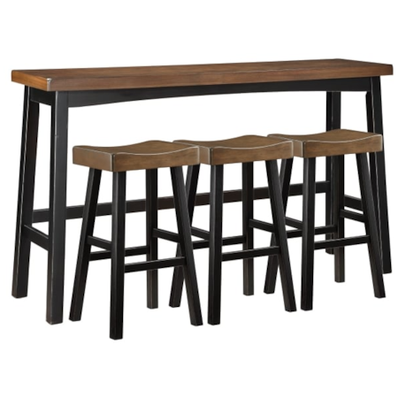 4-Piece Pub Height Dining Room Set