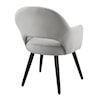 Powell Sabine Dining Chair Velvet Light Grey Upholstery