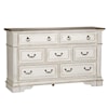 Libby Abbey Park 7-Drawer Dresser and Landscape Mirror