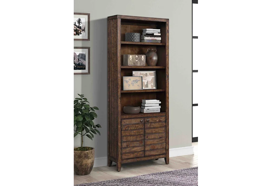 Tempe - Tobacco Bookcase by Parker House at Pilgrim Furniture City