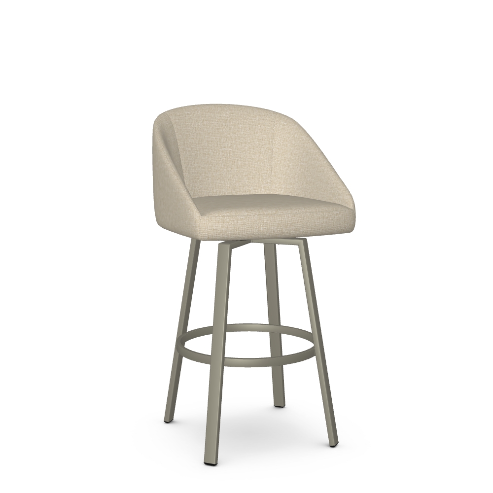 Upholstered Bar Height Swivel Stool