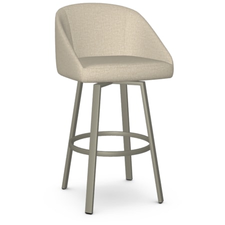 Upholstered Bar Height Swivel Stool