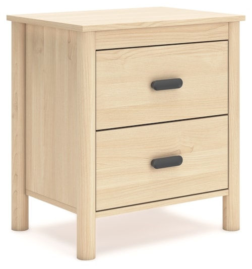 Casual Nightstand with Two Drawers