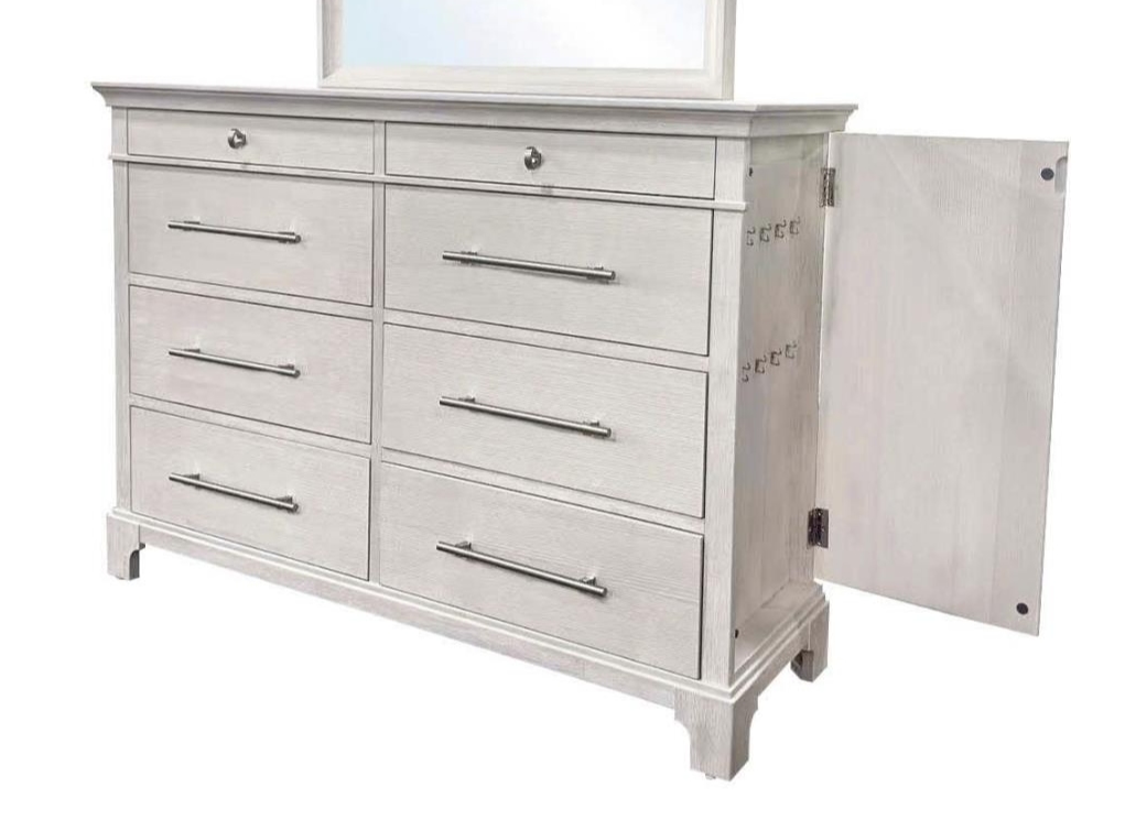 8-Drawer Dresser w/Outlets &amp; USB Ports