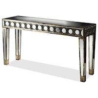 Global Console Table with Mirror Accents