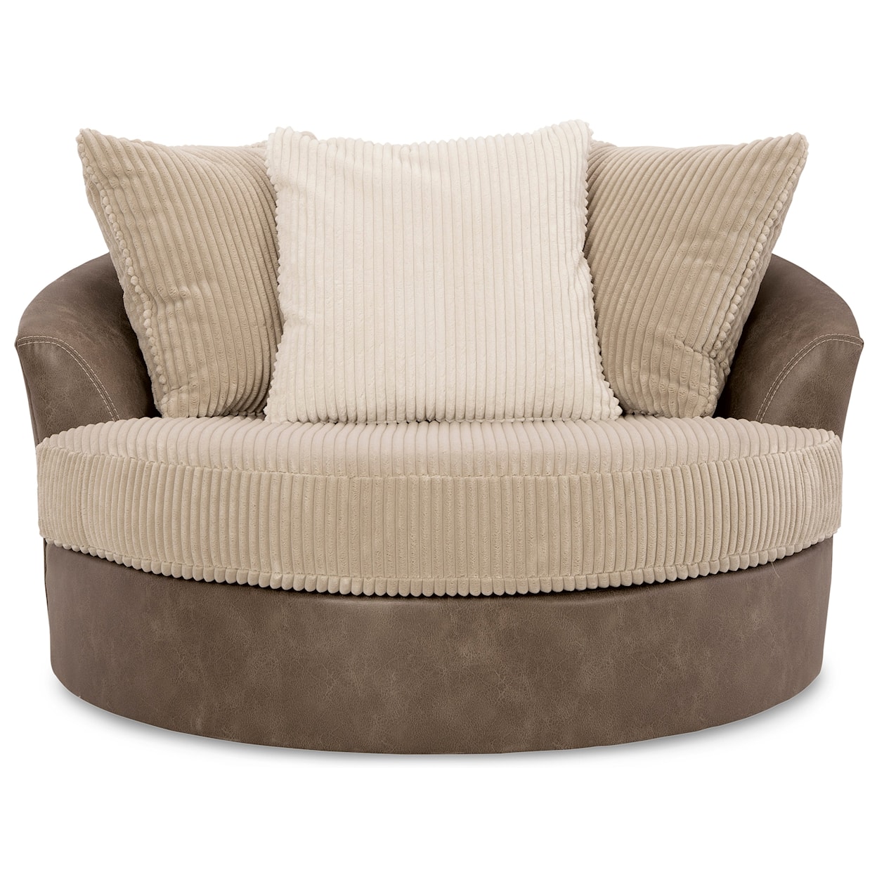 Ashley Furniture Signature Design Keskin Oversized Swivel Accent Chair