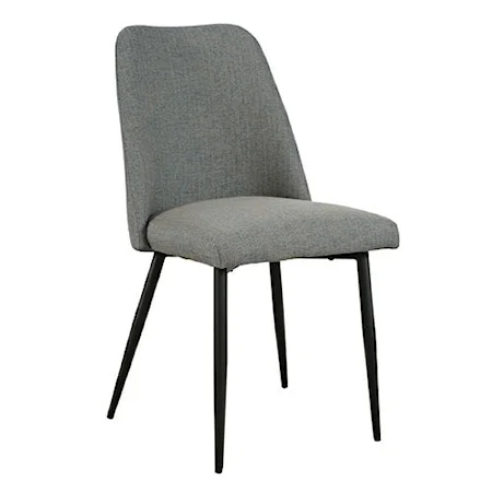 Macey Contemporary Upholstered Dining Chair - Blue (Set of 2)