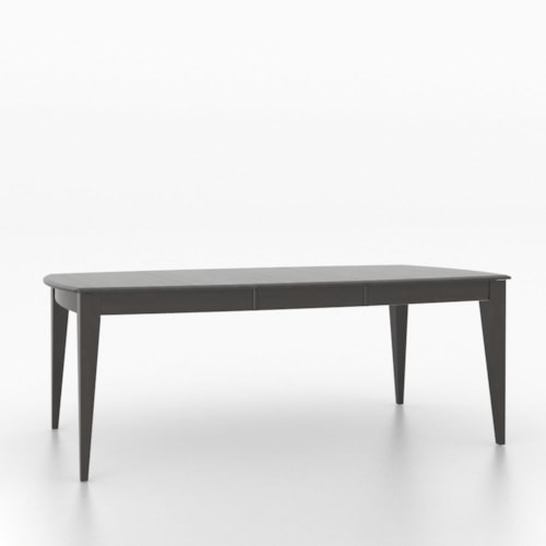 Customizable Boat Shape Table with Self-Storing Leaf