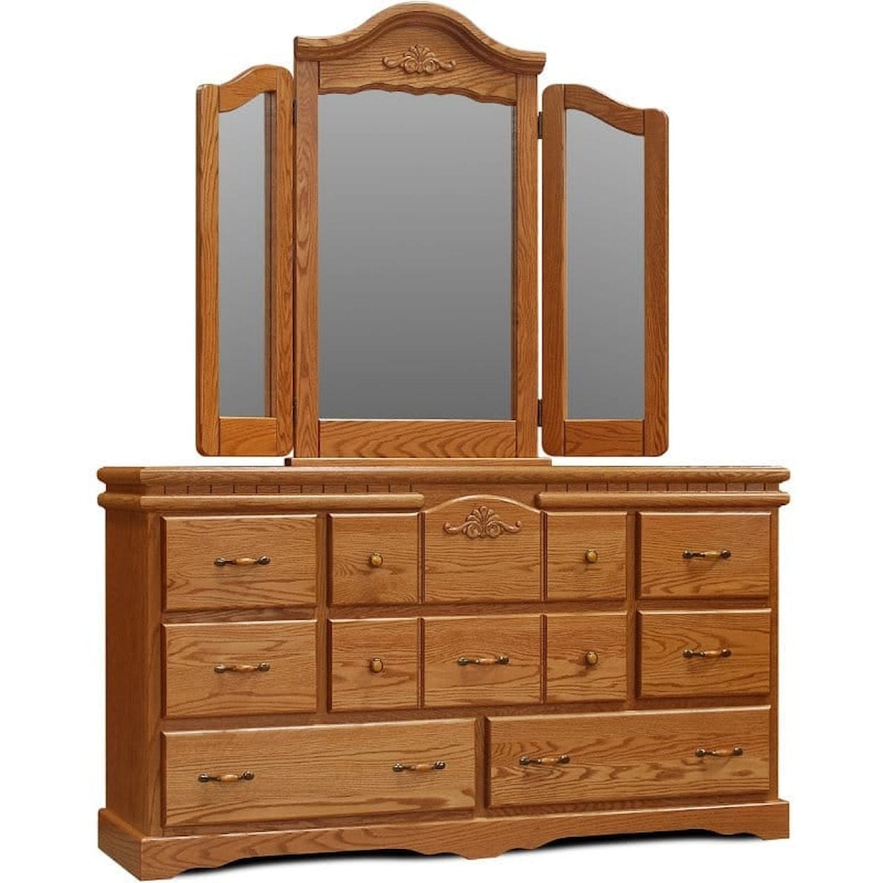 Wolfcraft Vintage Tri-fold Mirror