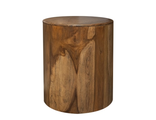 Modern Rustic Round Chairside Table