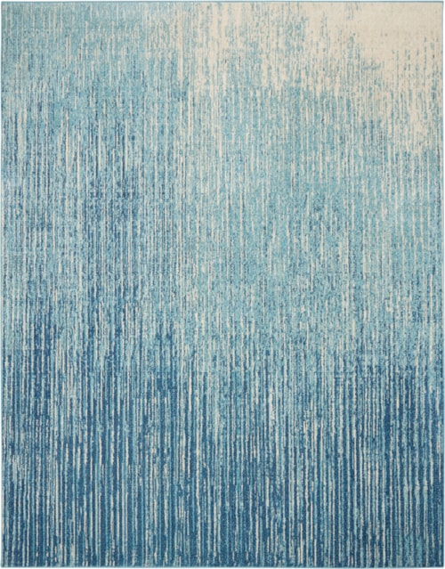 9' x 12' Navy/Light Blue Rectangle Rug