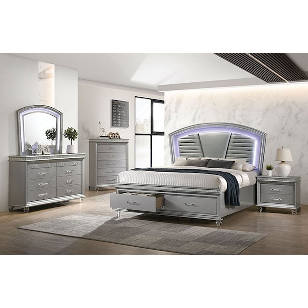 Furniture of America Maddie California King Bedroom Set