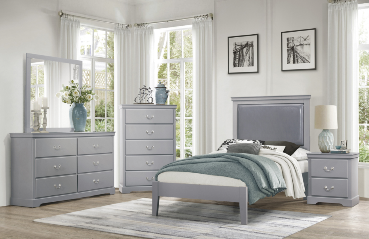 Dresser and Mirror Set