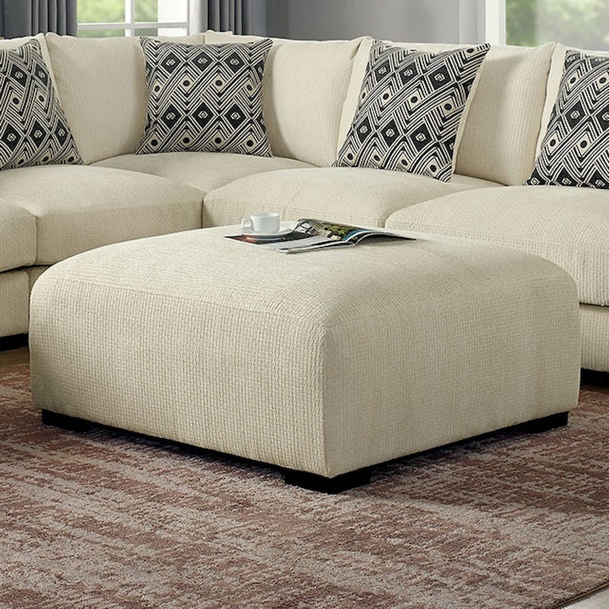 Furniture of America Kaylee Ottoman