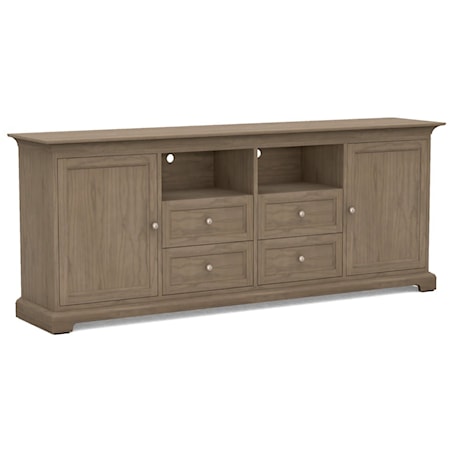 Transitional Customizable 83" TV Cabinet