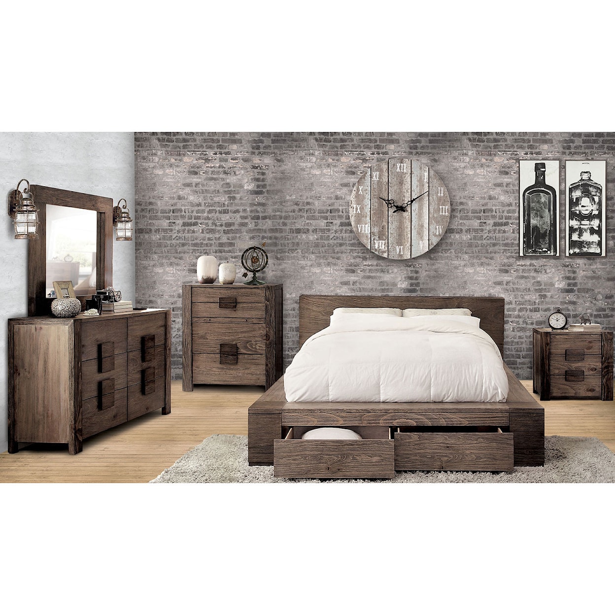 Furniture of America - FOA Janeiro 5-Piece Queen Bedroom Set