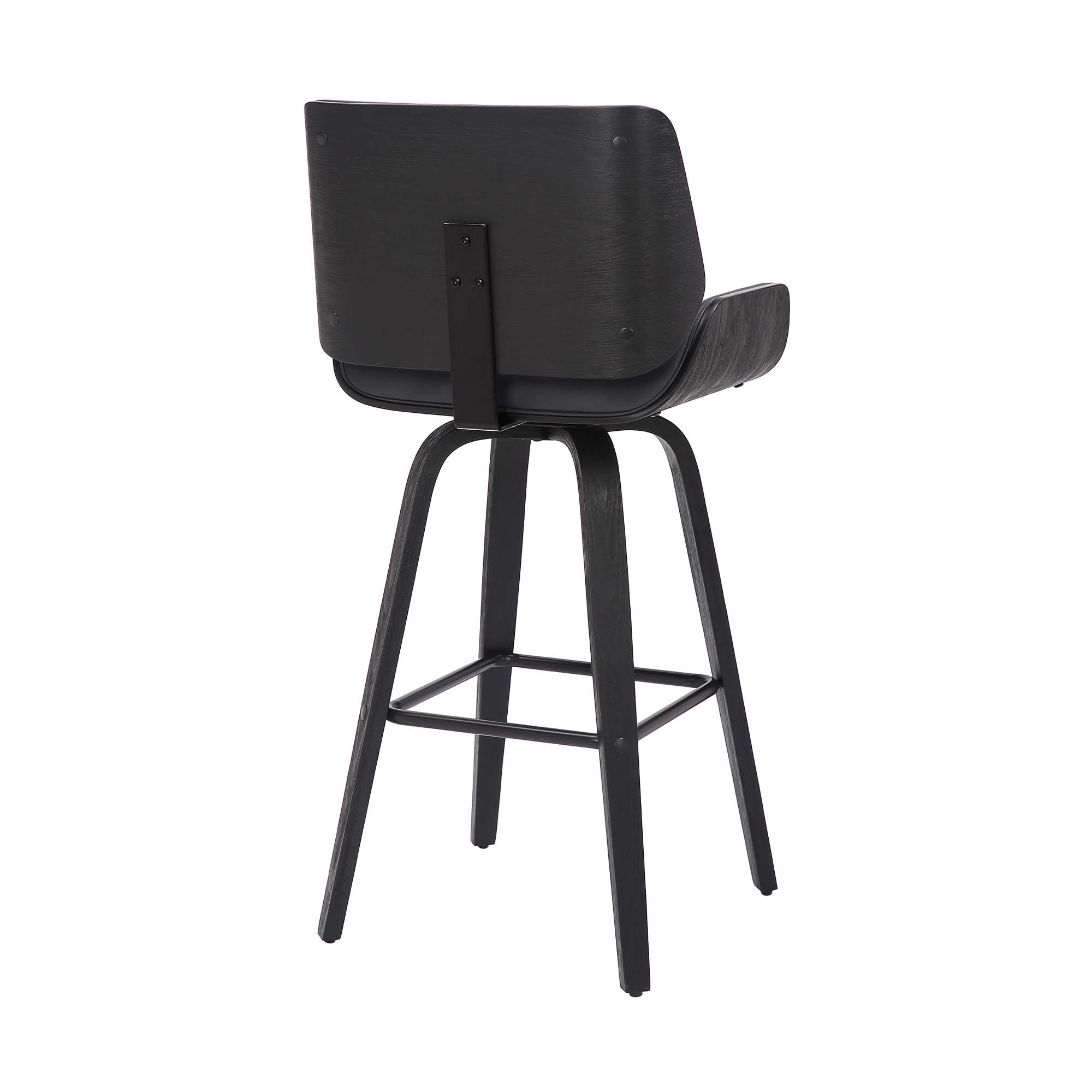 Armen Living Tyler Upholstered Swivel Bar Chair