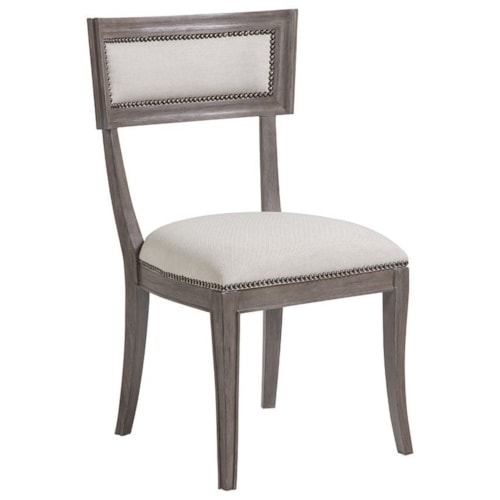 Apertif Upholstered Side Chair with Nailheads