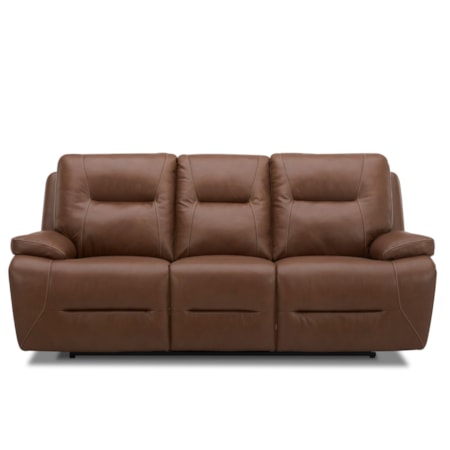 Leather Power Reclining Sofa