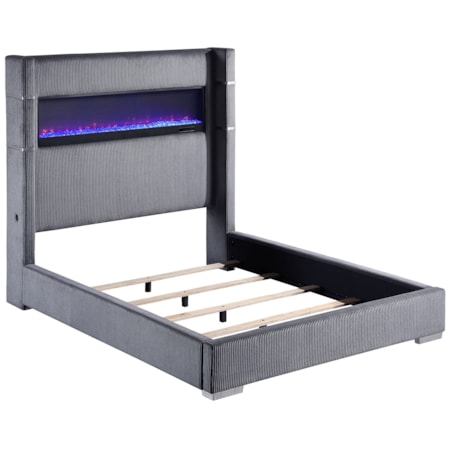 Tisdall Queen Flame Visualizer Bed