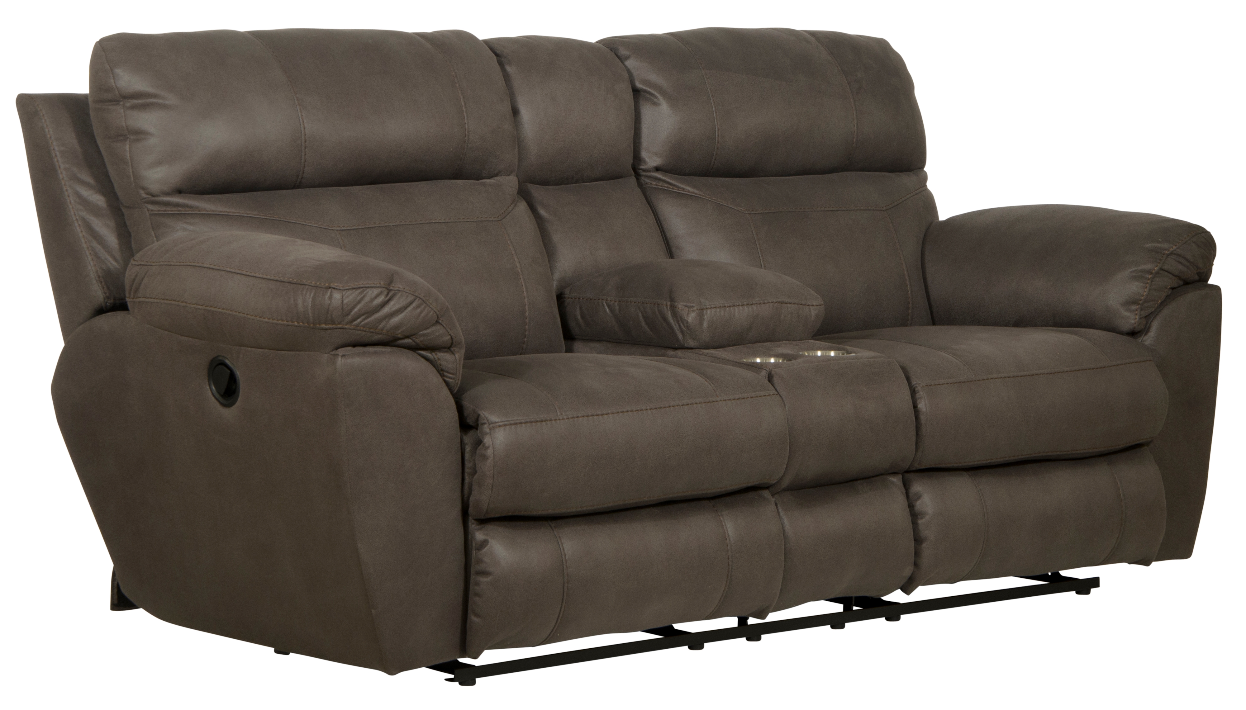Manual Reclining Console Loveseat