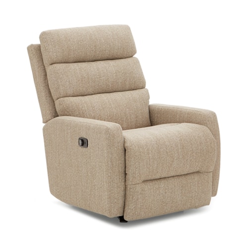 Contemporary Power Rocker Recliner with Power Tilt Headrest and USB Port