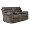 Signature Design by Ashley Derwin Reclining Loveseat with Console