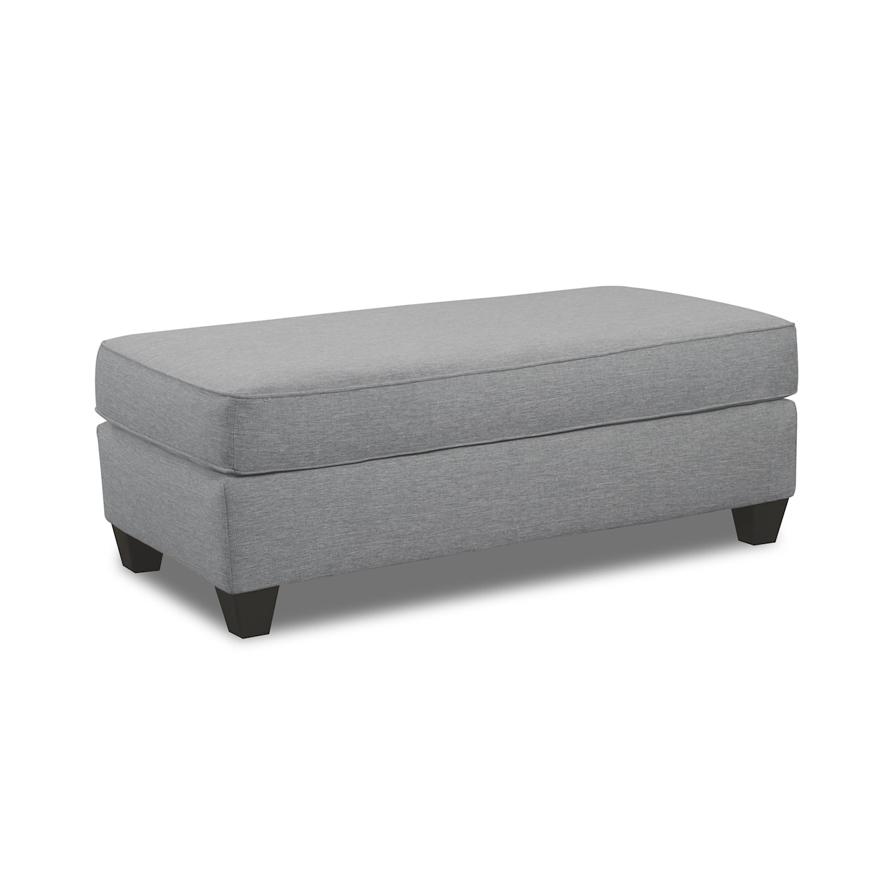 Behold Home 4990 Rome Ottoman with Exposed Wooden Legs 