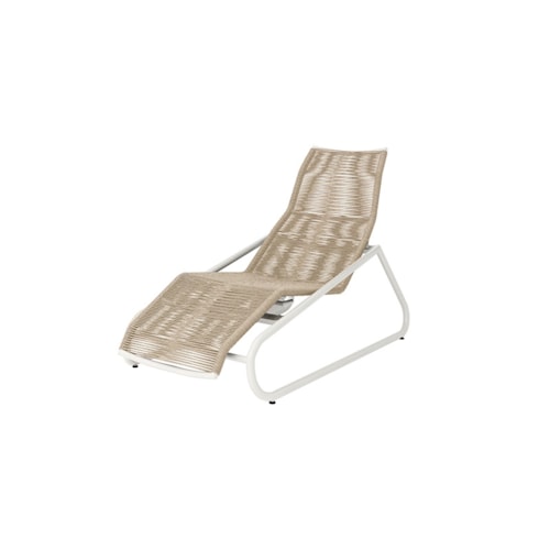 Stackable Adjustable Comfort Chaise Lounge - Barley / Bone