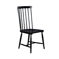 Farmhouse Spindle Back Side Chair with Nylon Chair Glides