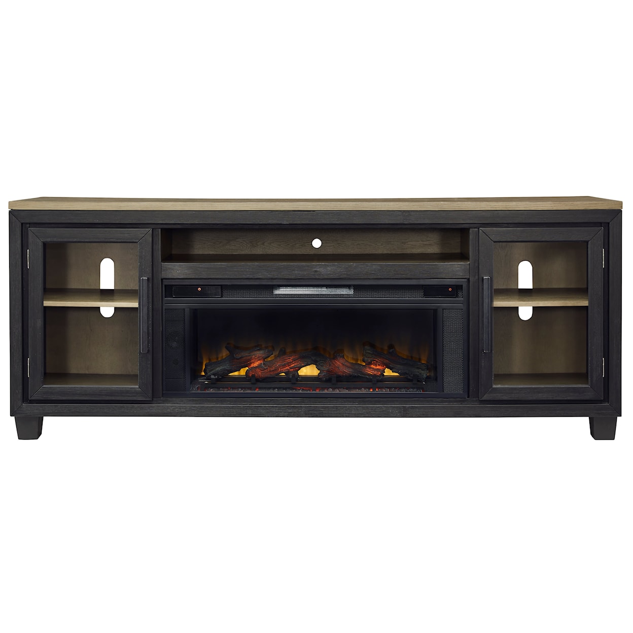 Ashley Signature Design Foyland 83" TV Stand with Electric Fireplace