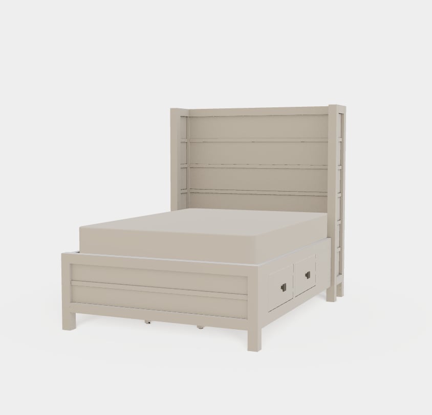 Fontana Full Right Drawerside Panel Bed