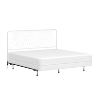 Contemporary Metal King Headboard With Frame