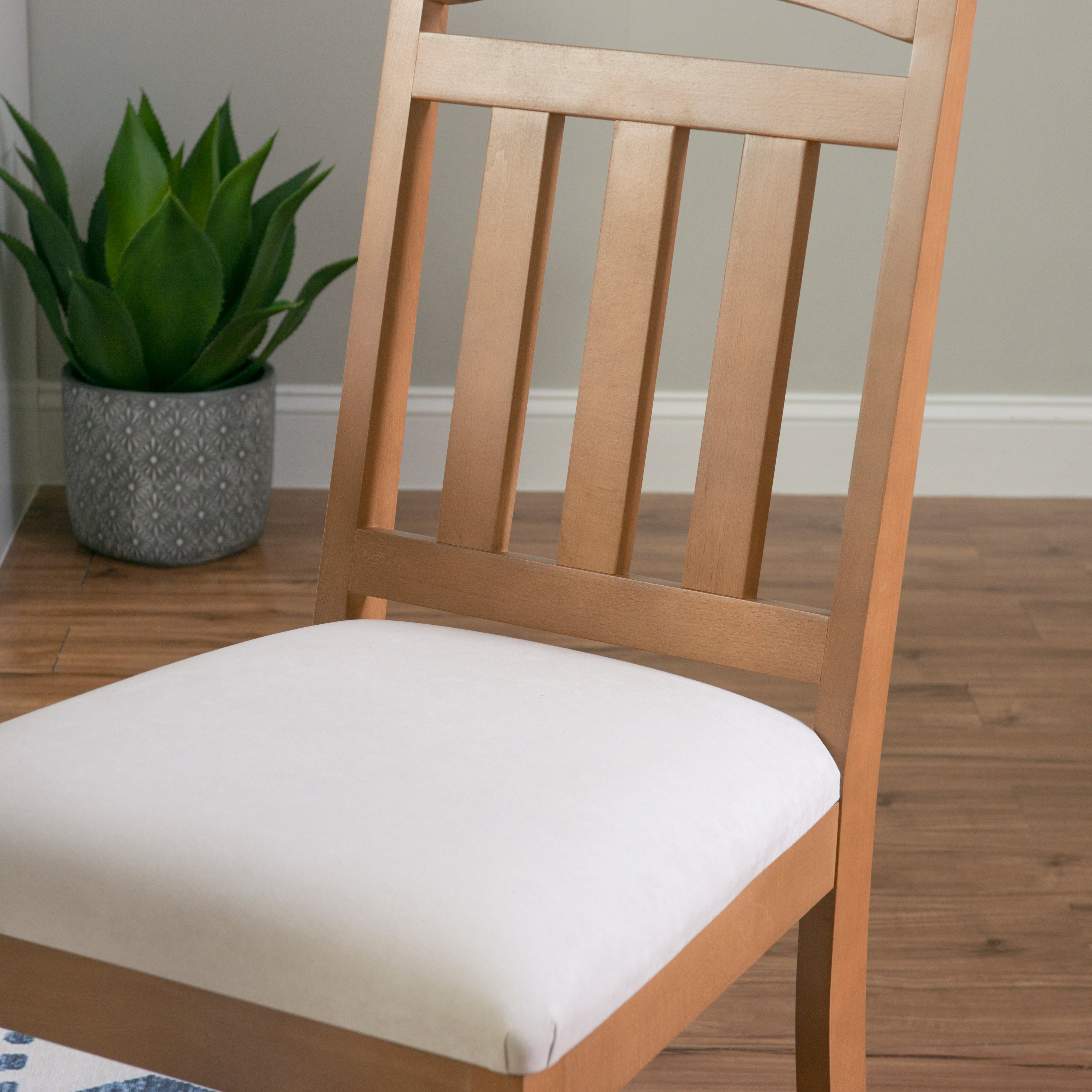 Linon Wilmer Dining Chair with Upholstered Seat