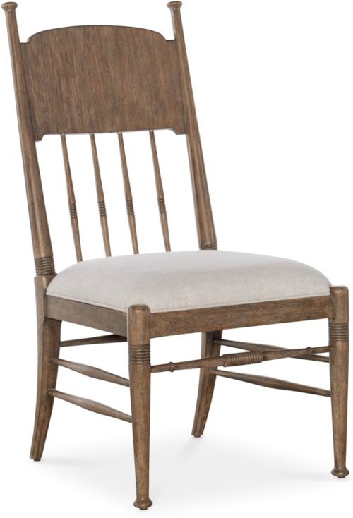 Traditional Side Dining Chair with Upholstered Seat