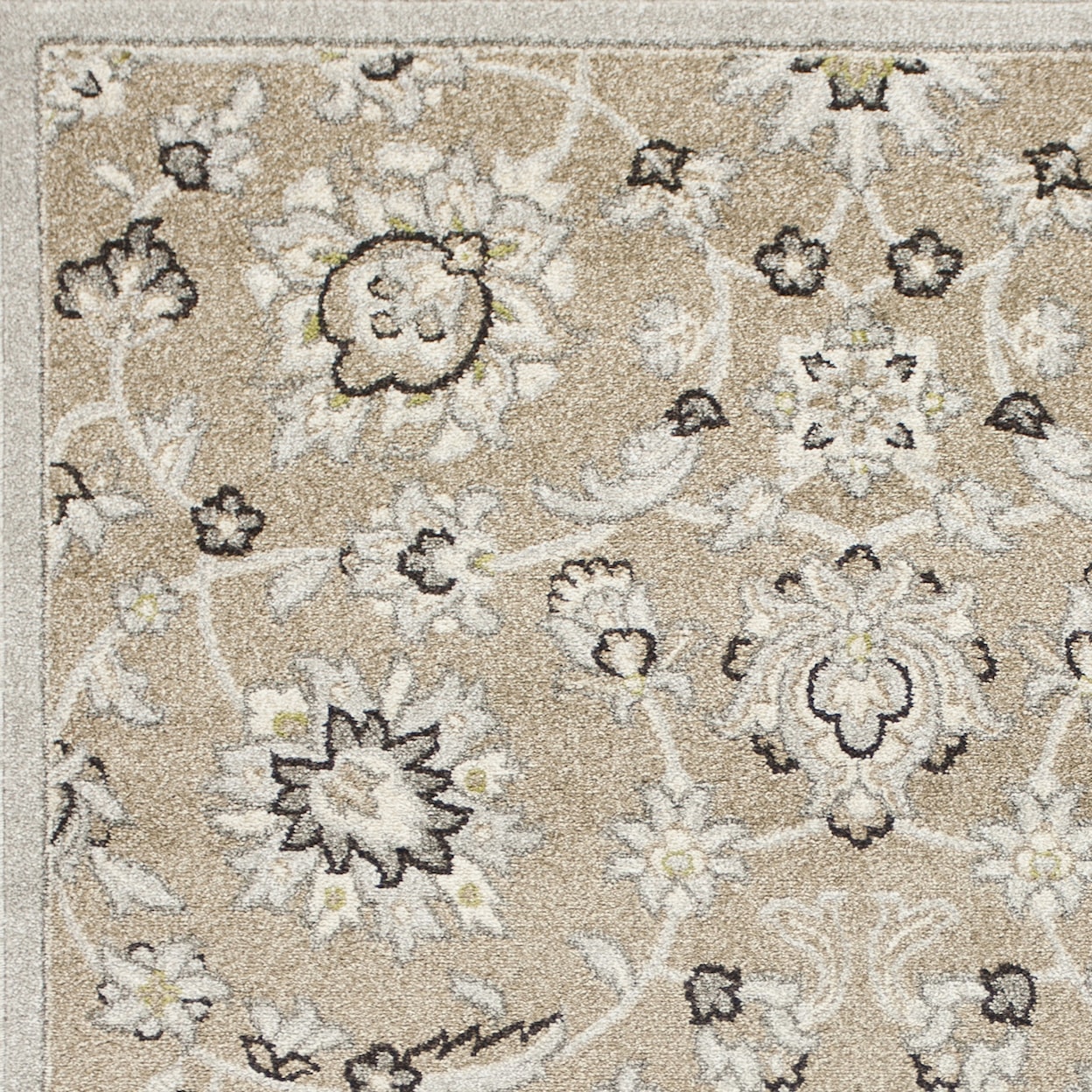 Kas Lucia 3'3" X 4'11" Beige/Grey Verona Area Rug