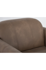 International Furniture Direct Balam Modern Rustic Arm Chair with Exposed Wood Accents