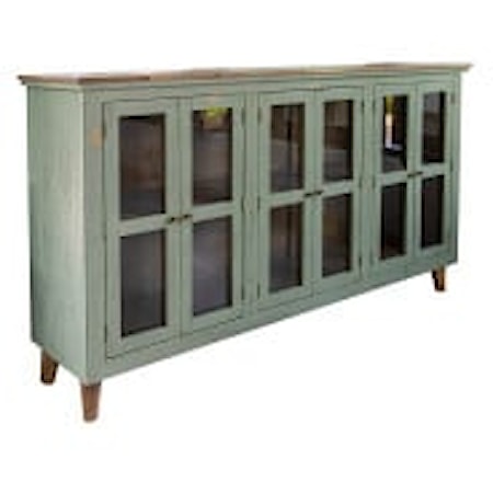 Green Console Table with Storage