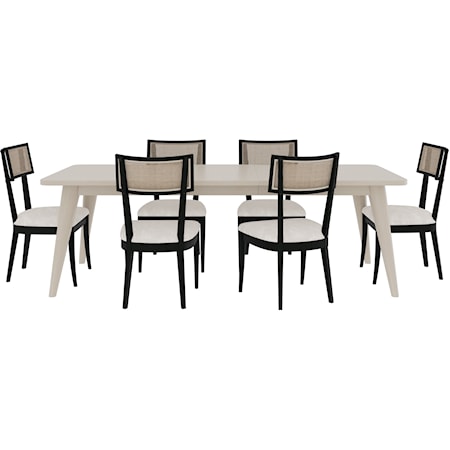 7-Piece Dining Set with Leaf