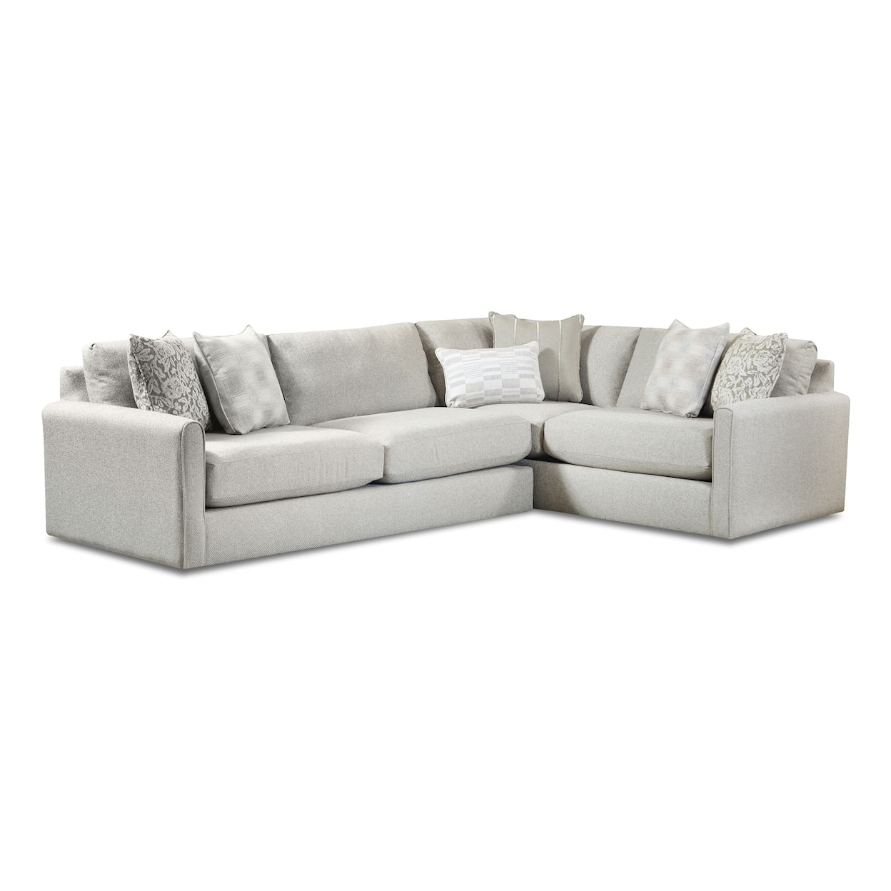 Fusion Furniture 7000 MISSIONARY RAFFIA 2-Piece Sectional