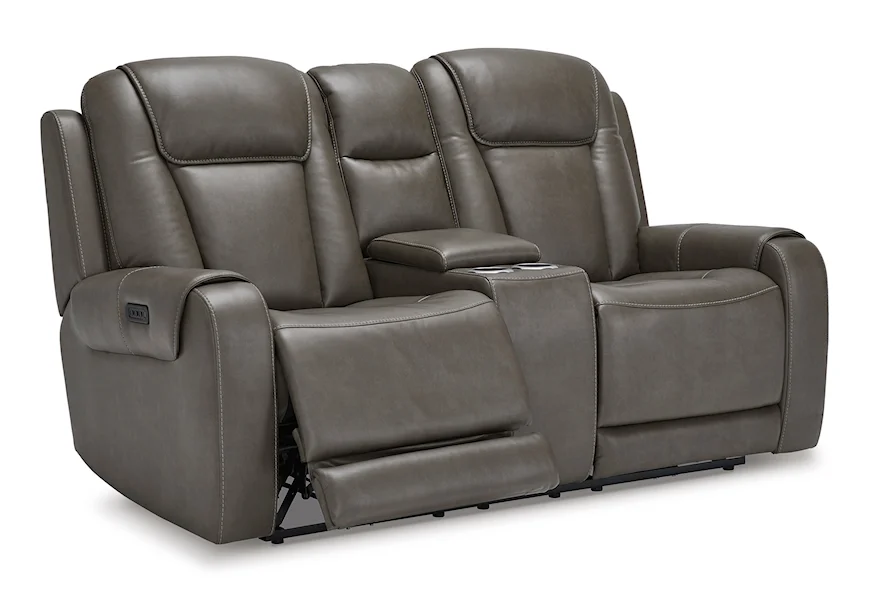 Card Player Reclining Loveseat by Signature Design by Ashley at Furniture and ApplianceMart