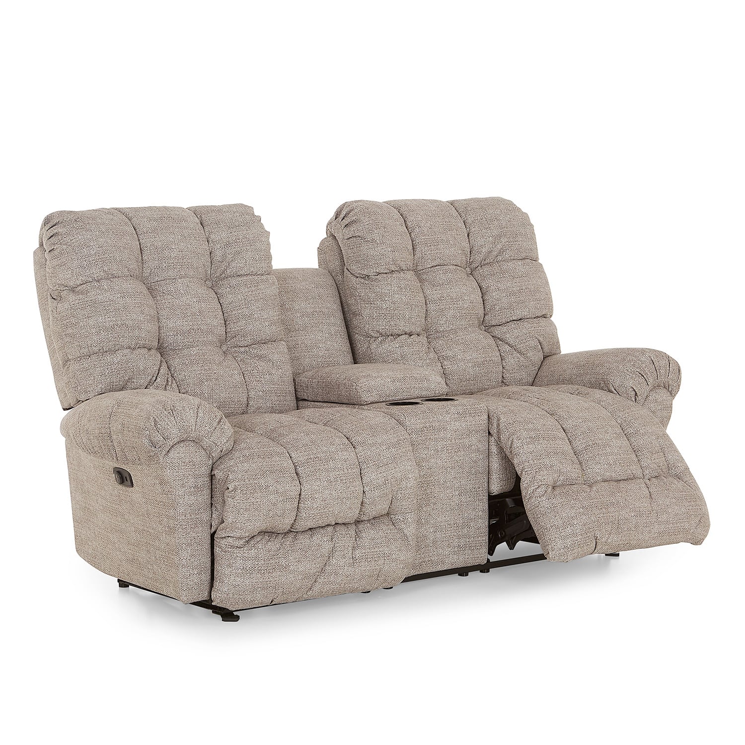 Power Tilt Headrest Rocker Console Loveseat