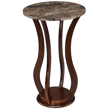 Elton Faux Marble Top Accent Side Table
