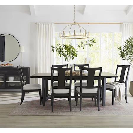 Transitional 8-Piece Dining Room Set