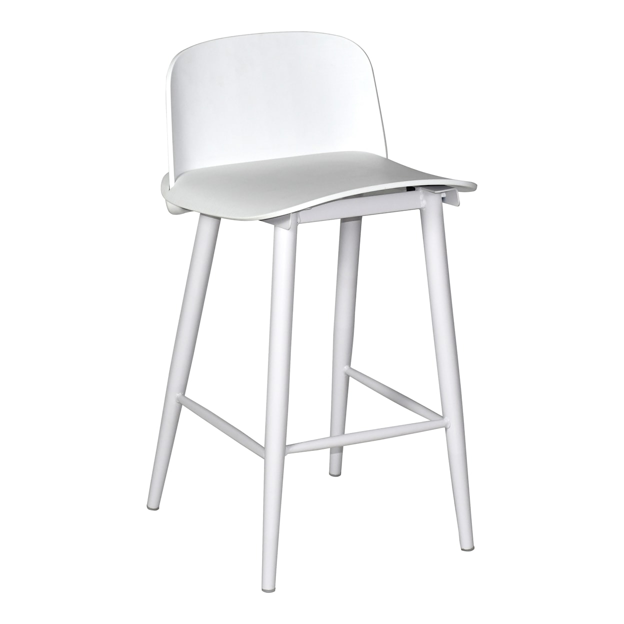 Moe's Home Collection Looey Looey Counter Stool White-M2