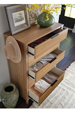 Felt-lined and cedar-lined drawers with full extension, steel ball bearing drawer slides