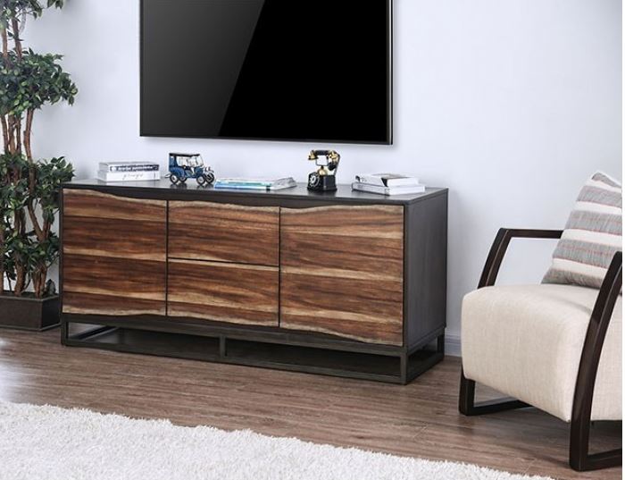 Furniture of America Fulton CM5212TV Rustic 64" Media Chest Value