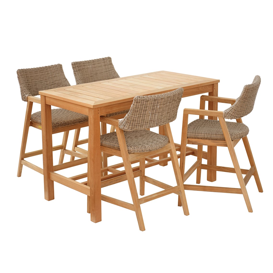 Outdoor Counter Stool with Arms