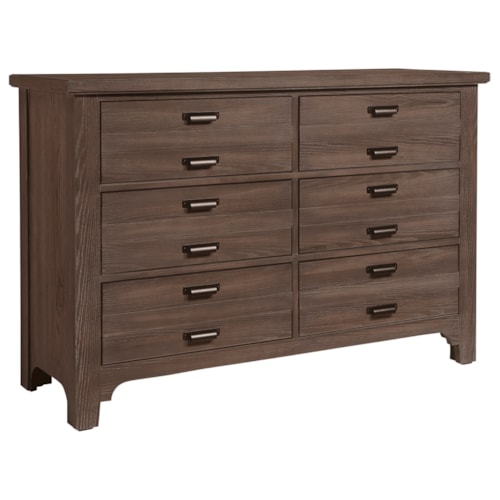 Transitional 6-Drawer Dresser