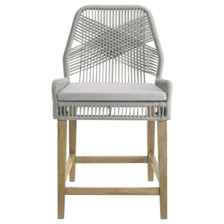 Woven Rope Counter Chair w/ Cushion